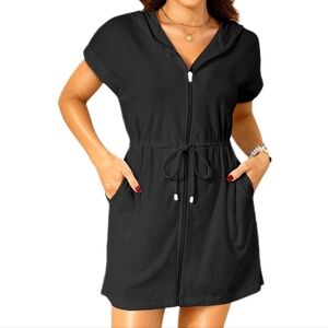 Black Women's Swim Cover-Up